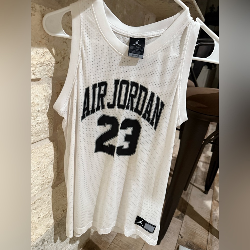 Air Jordan White Basketball Jersey‎